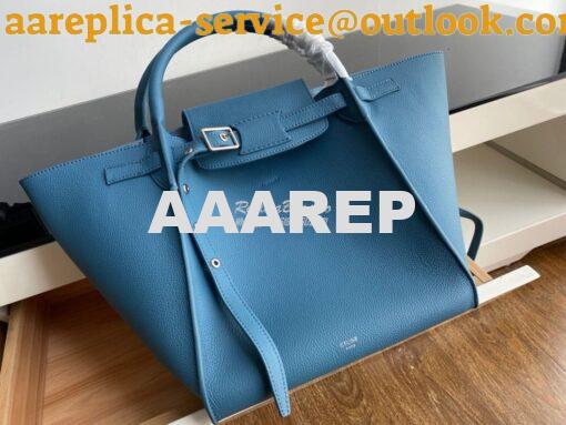 Replica Celine Big Bag In Supple Grained Calfskin 2 Sizes Slate Blue 1