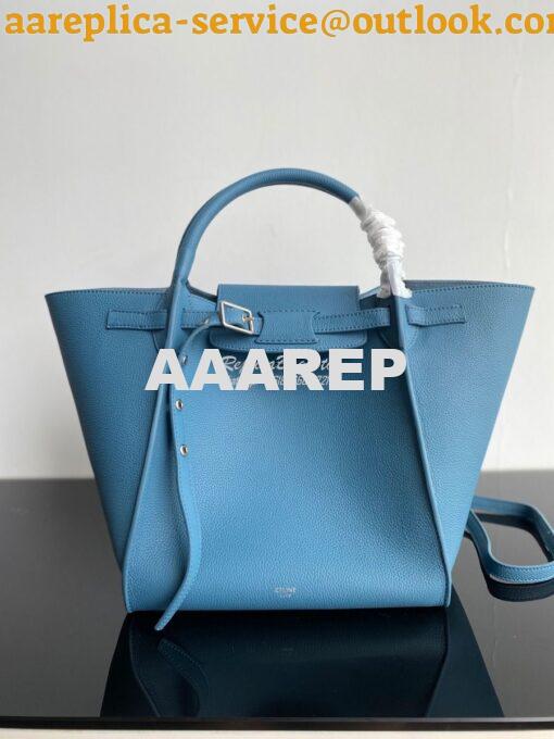 Replica Celine Big Bag In Supple Grained Calfskin 2 Sizes Slate Blue 1 2