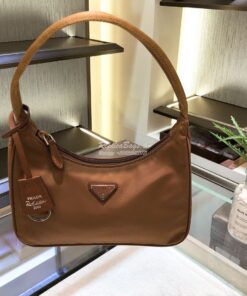 Replica Prada Re-Edition 2000 Nylon Mini-Bag 1NE515 Brown 2