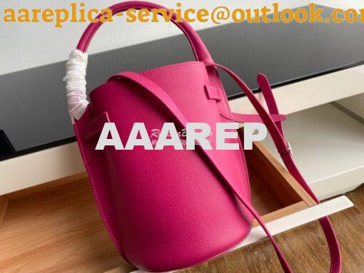 Replica Celine Big Bag Nano Bucket in Supple Grained Calfskin Fuschia 10