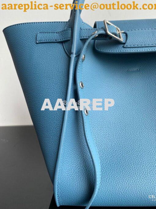 Replica Celine Big Bag In Supple Grained Calfskin 2 Sizes Slate Blue 1 4