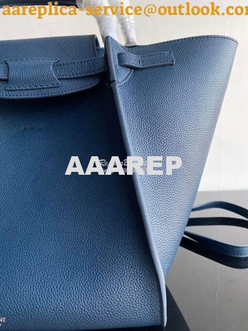 Replica Celine Big Bag In Supple Grained Calfskin 2 Sizes Blue 182863 4