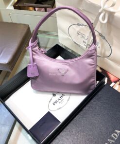 Replica Prada Re-Edition 2000 Nylon Mini-Bag 1NE515 Lavender 2