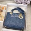 Replica Dior Medium Lady Dior Flap Cover Patent Calfskin Bag M0565 win 17