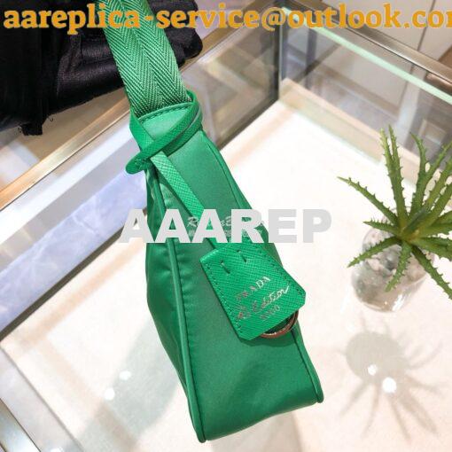 Replica Prada Re-Edition 2000 Nylon Mini-Bag 1NE515 Green 4