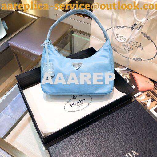 Replica Prada Re-Edition 2000 Nylon Mini-Bag 1NE515 Astral Blue