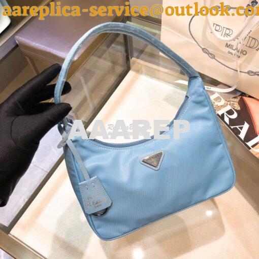 Replica Prada Re-Edition 2000 Nylon Mini-Bag 1NE515 Astral Blue 2