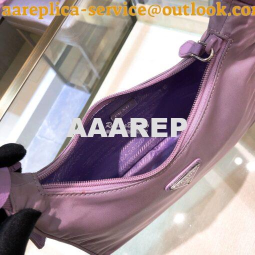 Replica Prada Re-Edition 2000 Nylon Mini-Bag 1NE515 Lavender 9