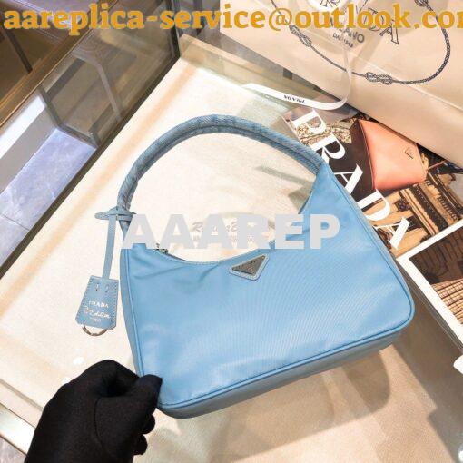 Replica Prada Re-Edition 2000 Nylon Mini-Bag 1NE515 Astral Blue 3