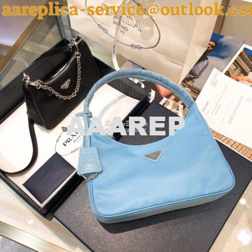 Replica Prada Re-Edition 2000 Nylon Mini-Bag 1NE515 Astral Blue 4