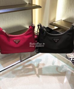 Replica Prada Re-Edition Nylon Multi-Pochette Bag 1BH204 Wine 2