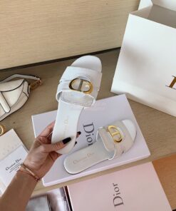 Replica Dior 30 Montaigne Mule White Calfskin KCQ266 2