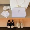 Replica Dior Granville Mule Cream Embroidered Cotton KCQ392 12