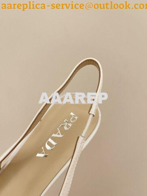 Replica Prada Patent-leather Slingback Pumps 1I173N 9