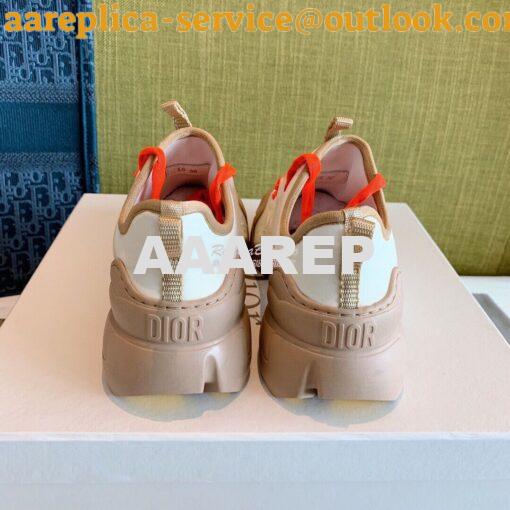 Replica Dior D-Connect Sneaker Technical Fabric Multicolor Neon Orange 8