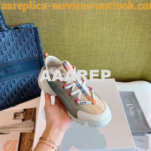 Replica Dior D-Connect Sneaker Technical Fabric Dioraura Multicolor Gr 3