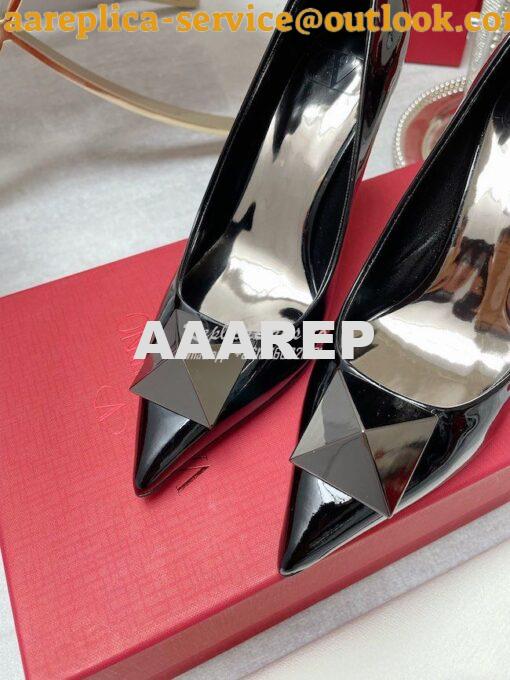 Replica Valentino Garavani One Stud Patent Leather Pump 100mm WS0FH8 6