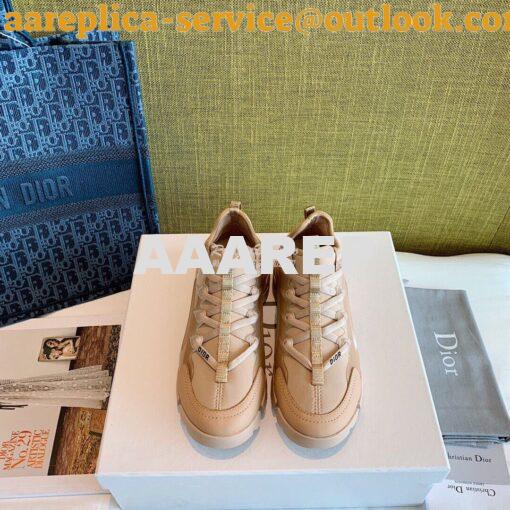 Replica Dior D-Connect Sneaker Technical Fabric Nude