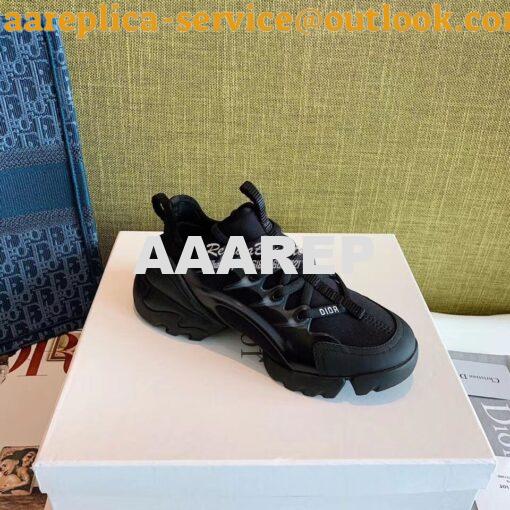 Replica Dior D-Connect Sneaker Technical Fabric Black 4