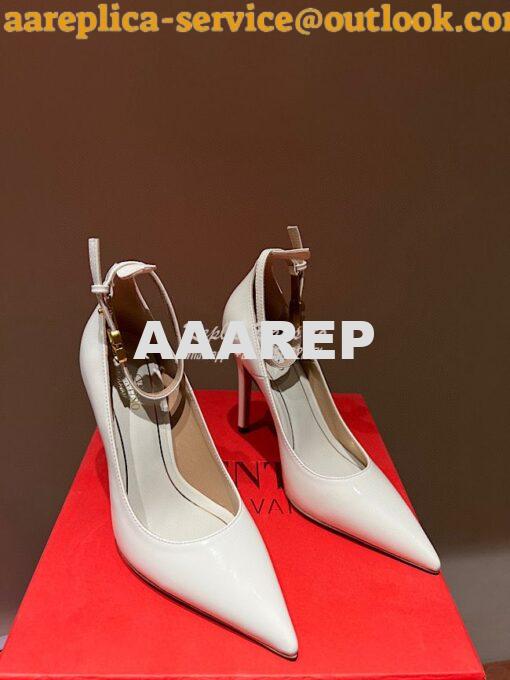 Replica Valentino Garavani Tan-Go Patent Leather Pump 100mm 1W2S0FI1 21