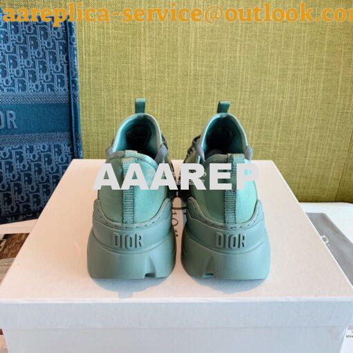 Replica Dior D-Connect Sneaker Technical Fabric Blue Grey 8