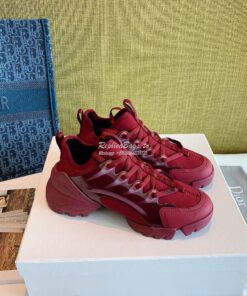 Replica Dior D-Connect Sneaker Technical Fabric Burgundy