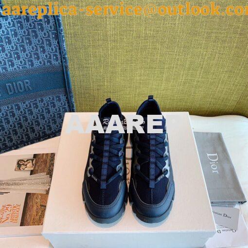 Replica Dior D-Connect Sneaker Technical Fabric Blue