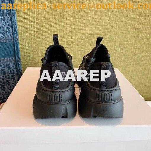 Replica Dior D-Connect Sneaker Technical Fabric Black 8