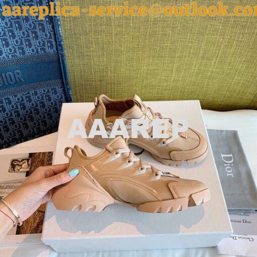 Replica Dior D-Connect Sneaker Technical Fabric Nude 6