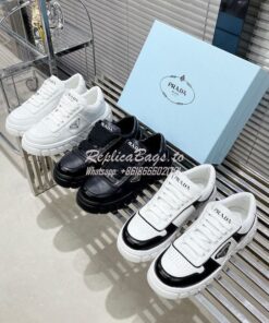 Replica Prada Men Female Leather sneakers 2EE378