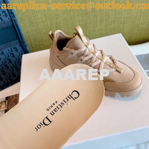 Replica Dior D-Connect Sneaker Technical Fabric Nude 9