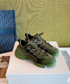 Replica Dior D-Connect Sneaker Technical Fabric Khaki 2