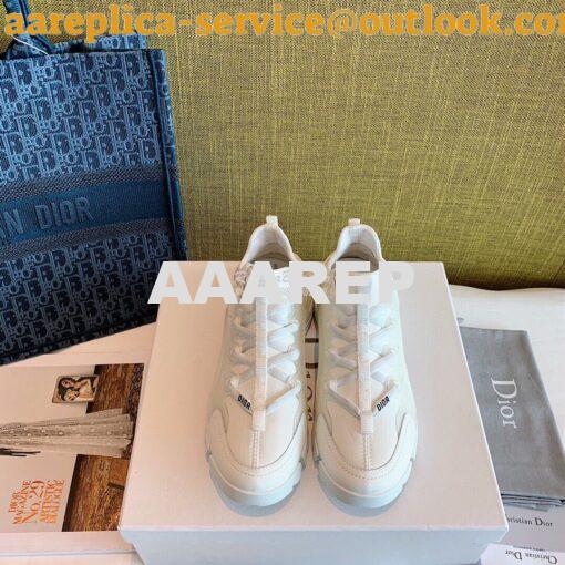 Replica Dior D-Connect Sneaker Technical Fabric White