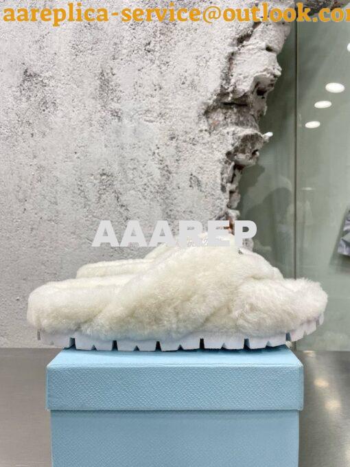 Replica Prada Shearling sandals 1XX600 3