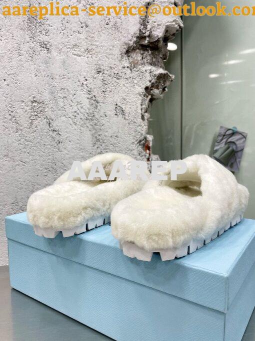 Replica Prada Shearling sandals 1XX600 4