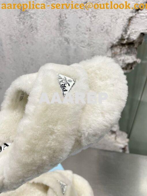 Replica Prada Shearling sandals 1XX600 6