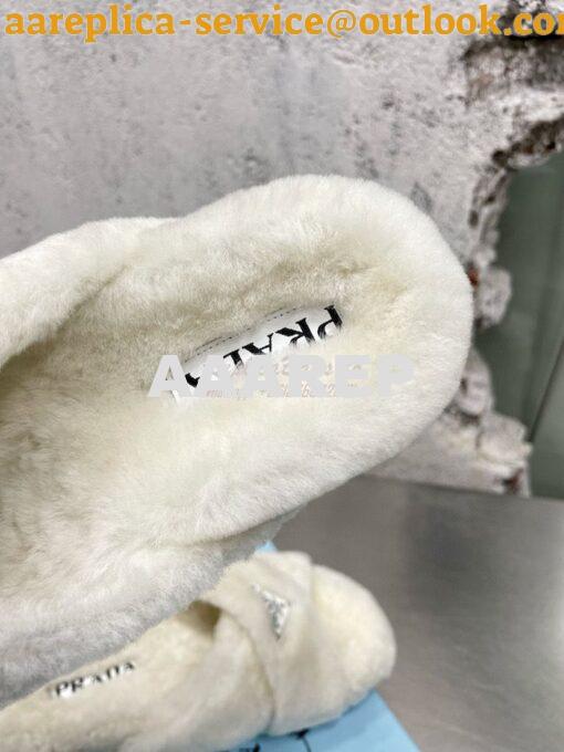 Replica Prada Shearling sandals 1XX600 7