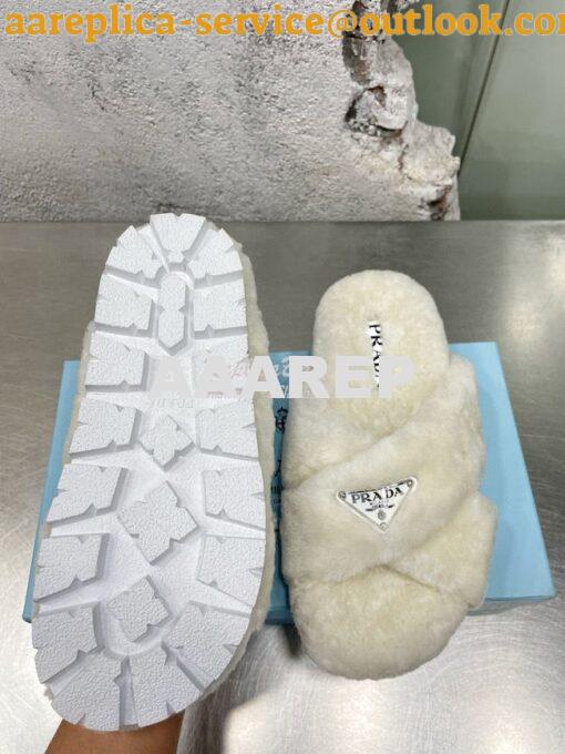 Replica Prada Shearling sandals 1XX600 8