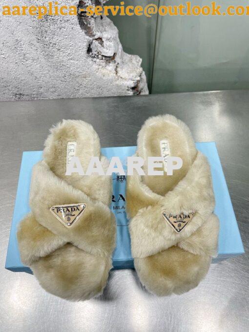 Replica Prada Shearling sandals 1XX600 14