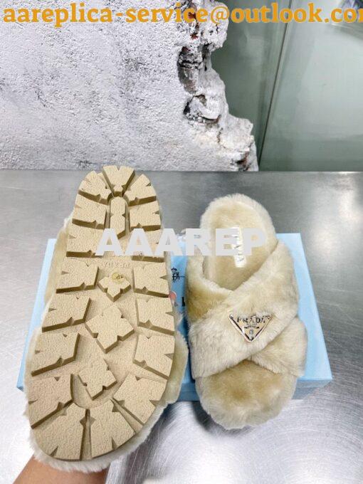 Replica Prada Shearling sandals 1XX600 21