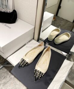 Replica Valentino Rockstud Alcove Ballet Flat In Goatskin And Patent L