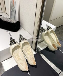 Replica Valentino Rockstud Alcove Ballet Flat In Goatskin And Patent L 2