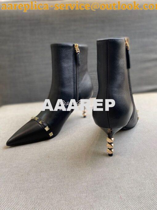 Replica Valentino Rockstud Kidskin Ankle Boot With Sculpted Heel 70mm 5