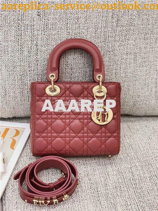 Replica Dior My ABCdior Lady Dior Bag M0538 Mallow Rose 9