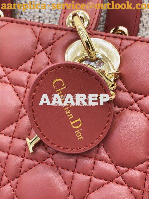 Replica Dior My ABCdior Lady Dior Bag M0538 Mallow Rose 11