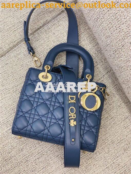 Replica Dior My ABCdior Lady Dior Bag M0538 Denim Blue 8