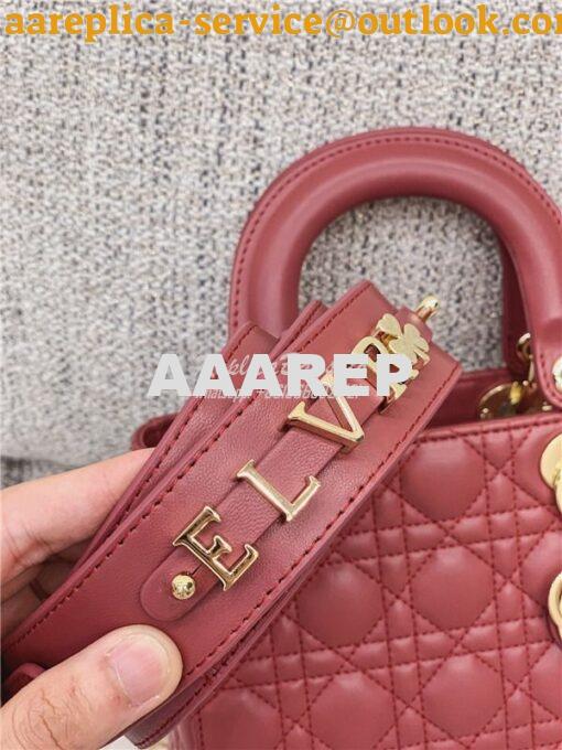 Replica Dior My ABCdior Lady Dior Bag M0538 Mallow Rose 16