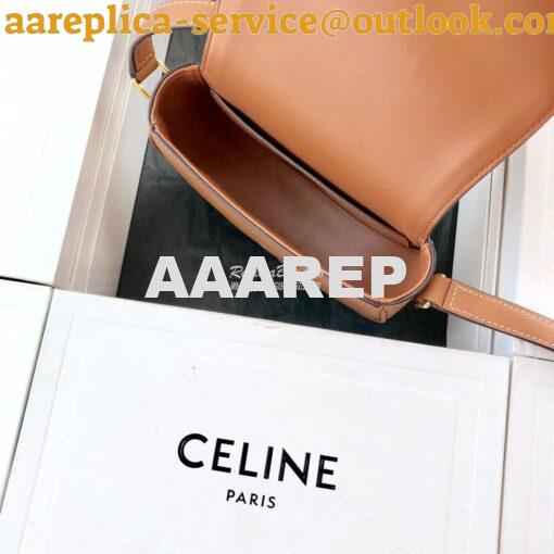 Replica Celine Small Crécy Bag In Maillon Triomphe Jacquard And Calfsk 9