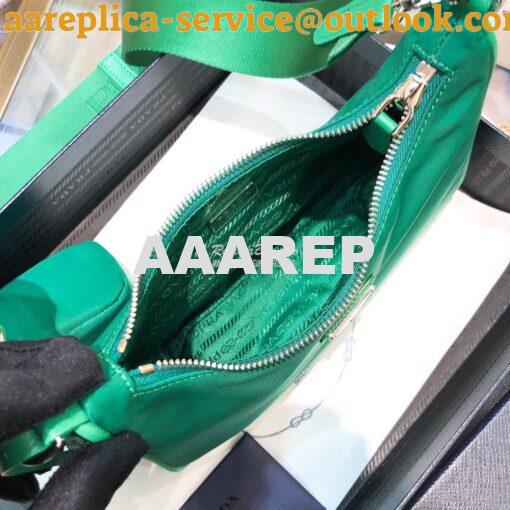 Replica Prada Re-Edition Nylon Multi-Pochette Bag 1BH204 Green 9