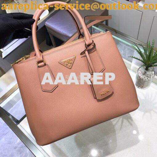 Replica Prada Galleria Saffiano Leather Bag 1BA232 Powder Pink